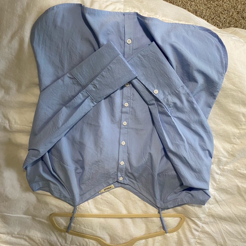 Off The Shoulder Button Down - image 3